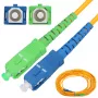 Verkkokaapeli Extralink Patchcord SC/APC-SC/UPC singlemode G652D 1 m