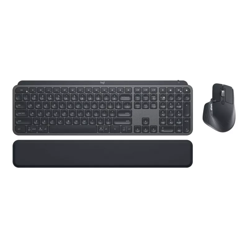 Logitech MX Keys combo for Business Gen 2 näppäimistö ja hiiri, sisältää, toimisto, RF langaton + Bluetooth, AZERTY ranska, grafiitti
