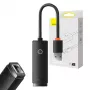 Baseus Lite Series USB-RJ45-verkkosovitin, 100Mbit/s (musta)