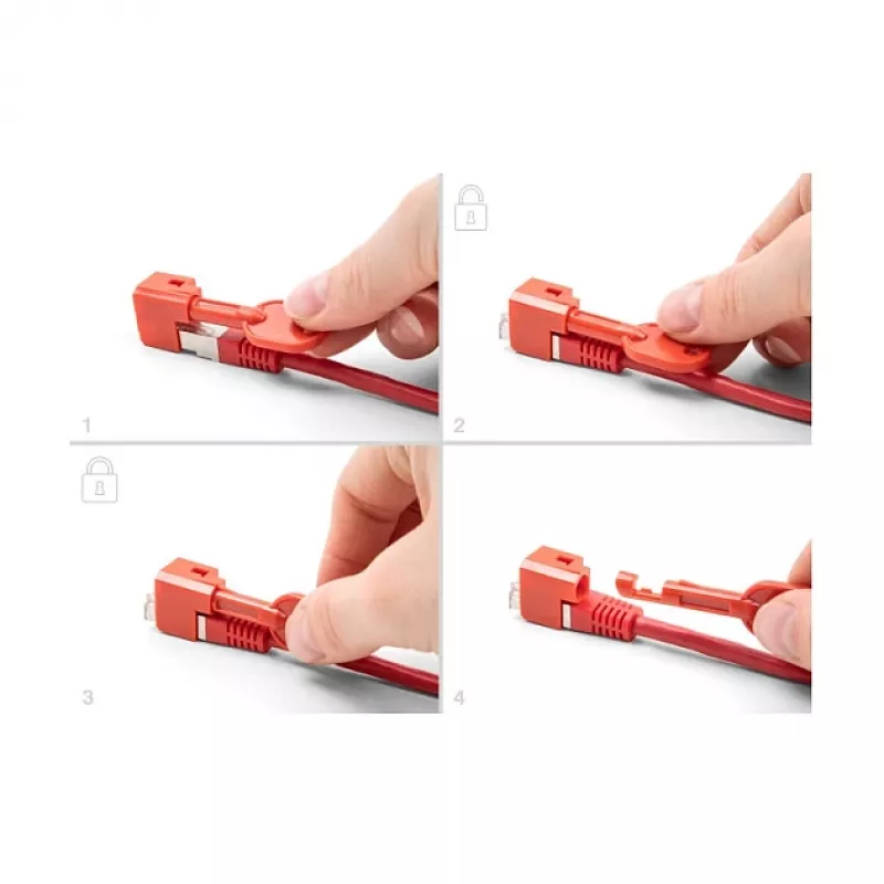 Porttitulppa DeLOCK 20929 RJ45 10 kpl punainen