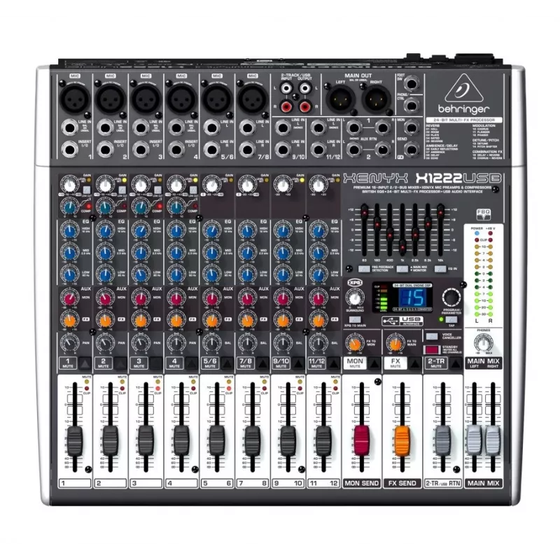 Behringer X1222USB audiomikseri 4 kanavaa