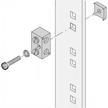 Schroff maadoitusliitin 100MM (20118030)