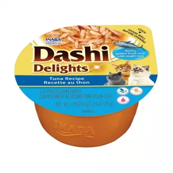 INABA Dashi Delights tonnikalareseptin kissan märkäruoka 70 g