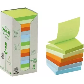3M Post-it muistilappu neliö sininen, vihreä, pinkki, violetti 100 arkkia itseliimautuva
