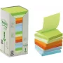 3M Post-it muistilappu neliö sininen, vihreä, pinkki, violetti 100 arkkia itseliimautuva