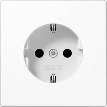 Schuko-pistorasia Jung LS 1520 N alpinvalkoinen — uppopistorasia, Jung LS1520NWW