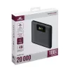 Virtapankki Rivacase VA1090 — 20000 mAh, 77 Wh, kokonaislähtö 100 W, 440 g