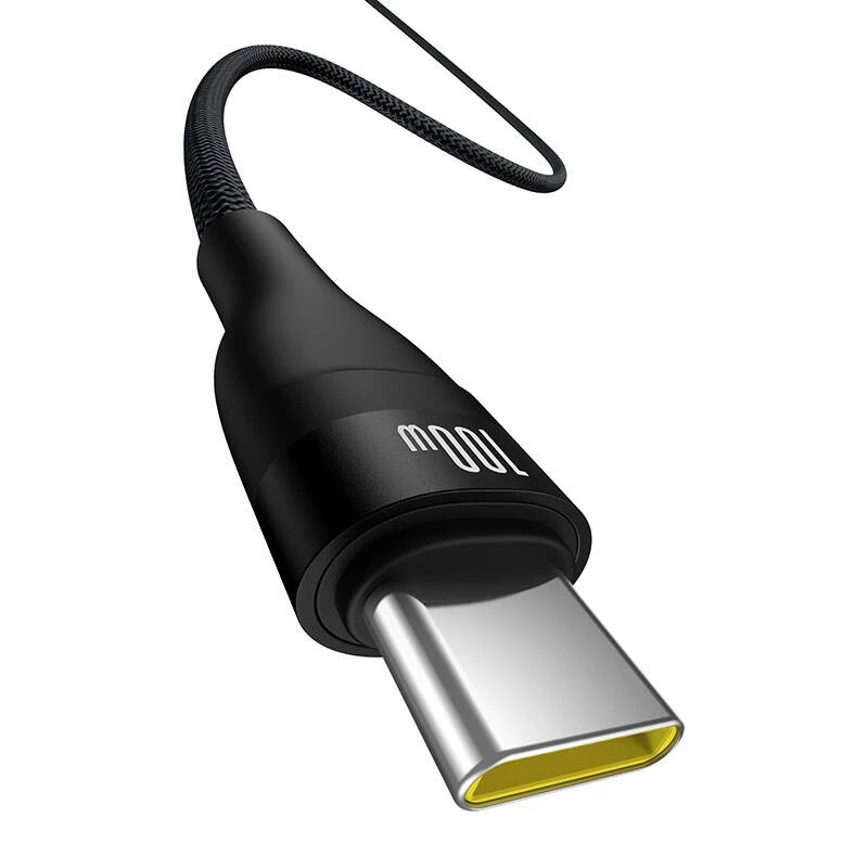 Baseus Flash 2 USB A-USB C pikalatauskaapeli 2 m 100 W musta