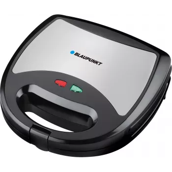 Blaupunkt SMS611 voileipägrilli tarttumattomalla pinnoitteella, grillitoiminto, paahtotoiminto, viileäkahvainen kotelo musta, hopea (SMS611)