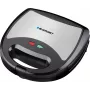 Blaupunkt SMS611 voileipägrilli tarttumattomalla pinnoitteella, grillitoiminto, paahtotoiminto, viileäkahvainen kotelo musta, hopea (SMS611)