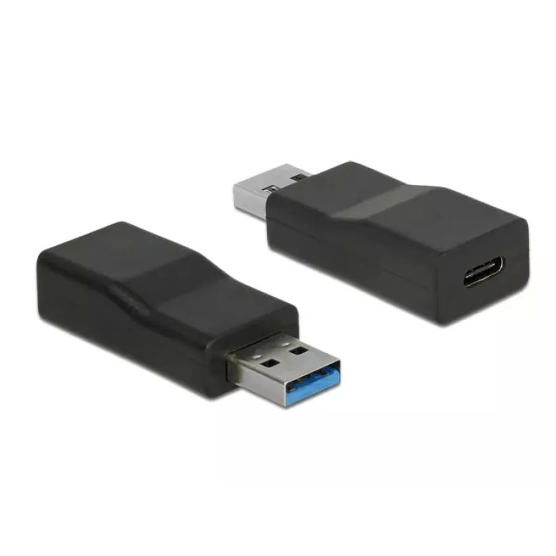 Kaapelisovitin DeLOCK 65696 USB 3.1 Gen 2 Type-A - Type-C musta