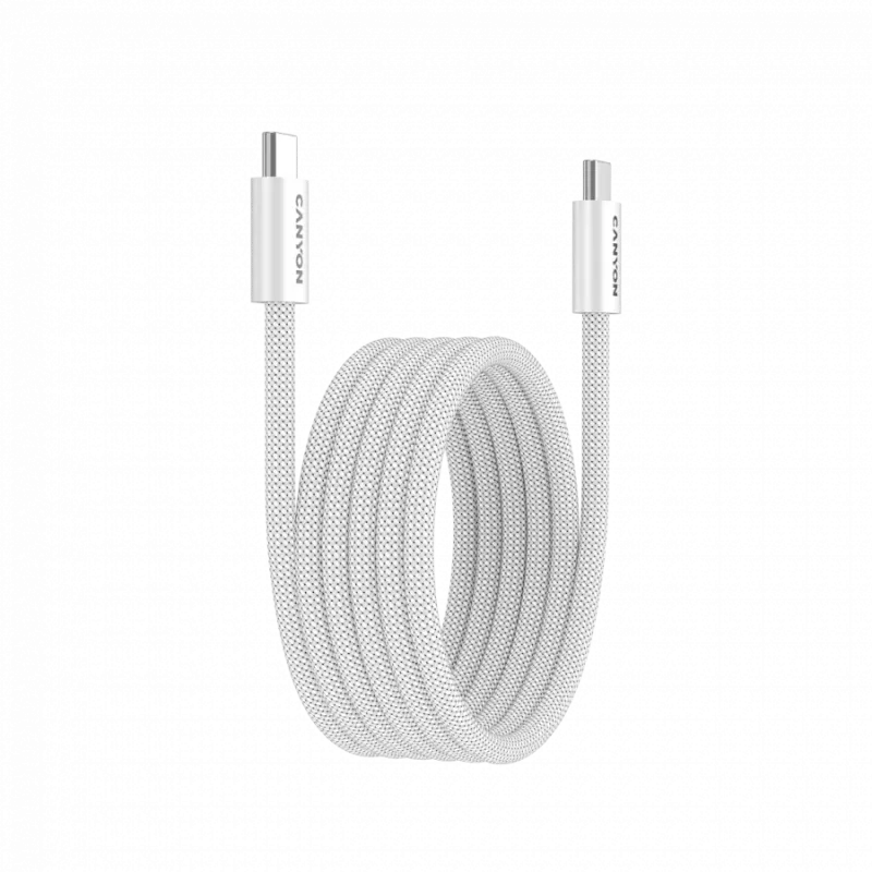 CANYON kaapeli OnWire 60MG C-C 60W magneetti punottu 1m valkoinen
