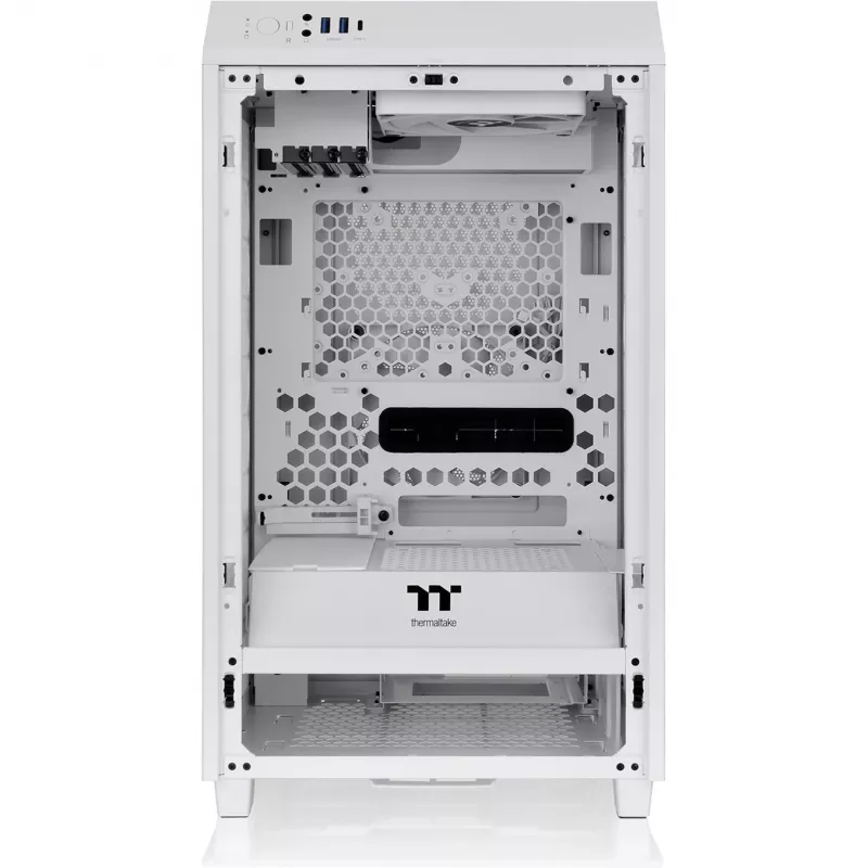 Thermaltake The Tower 200 Micro-Tower Mini-ITX-kotelo ikkunalla valkoinen