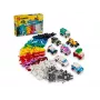 LEGO Classic luovat ajoneuvot värikäs pienoismalliauto-setti poliisiautolelulla & 11023 klassinen vihreä peruslevy neliö 32x32 nuppia rakennusruoho