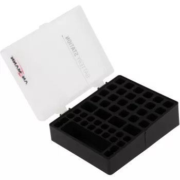 Ansmann akkulaatikko 48 24x AA, 16x AAA ja 4x 9V, musta/läpinäkyvä