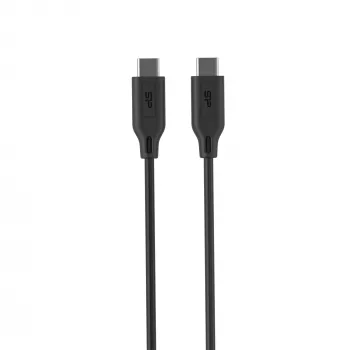 USB-kaapeli Silicon Power LK15CC 1 m USB-C musta 0,48 Gbit/s