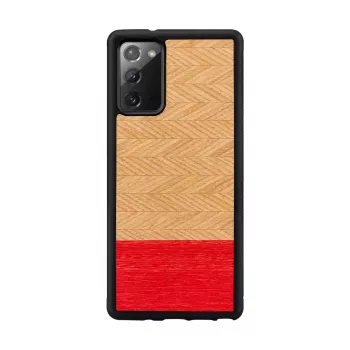 Puhelinkotelo Man and Wood Galaxy Note 20 Herringbone Azalea musta