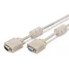 VGA-näytön jatkokaapeli DIGITUS AK-310203-030-E — 3 m, VGA (D-Sub) - VGA (D-Sub), 3Koax+7-johdin, beige