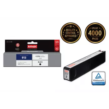 Activejet AH-913BR muste (korvaa HP 913 L0R095AE; Premium; 70 ml; musta)