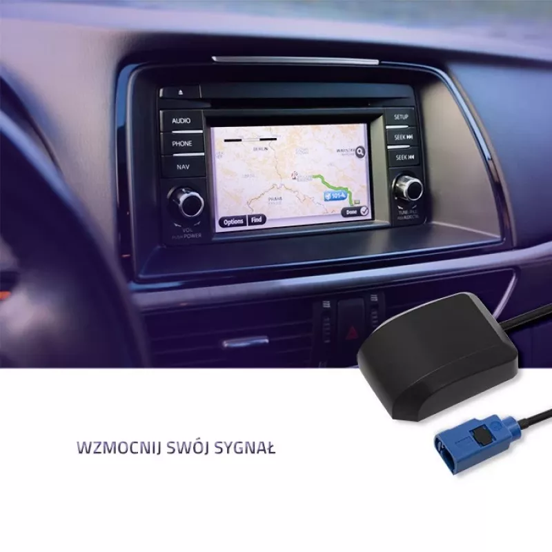 Ulko-GPS-antenni QOLTEC 57038 28 dBi — ulkoinen suurivahvistusantenni GPS-vastaanottoon
