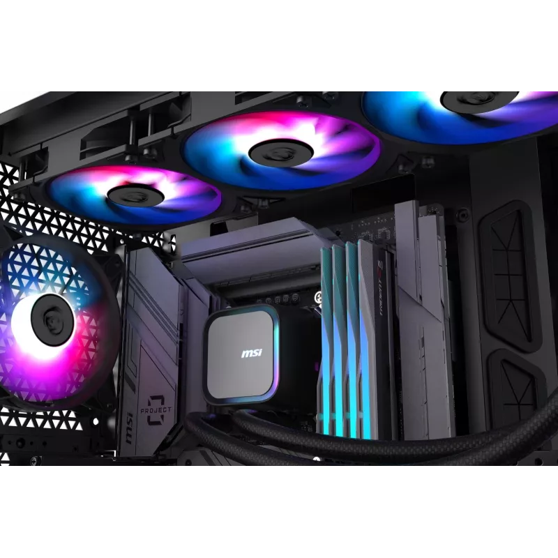 MSI MAG Coreliquid A13 360 emolevy, prosessori all-in-one-nestekühler 12 cm musta 1 kpl