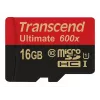 Transcend microSDHC MLC 16GB Class 10 UHS-I 600x + SD-adapteri