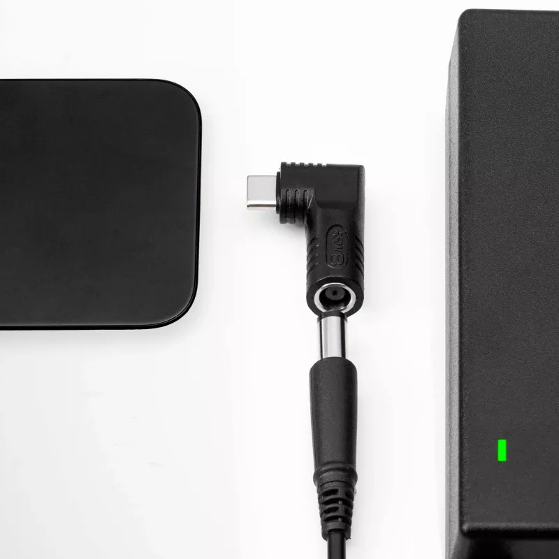 Akyga AK-ND-D07 -adapteri DC 5,5 x 2,1 mm – USB-C PD kannettavien verkkolaitteisiin, 65 W, HP