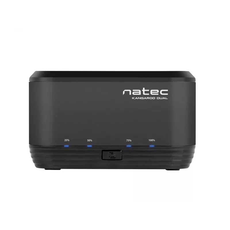 Kiintolevyn telakointiasema 2,5/3,5 USB 3.0 Natec Kangaroo Dual, kloonaustoiminto, virtalähde