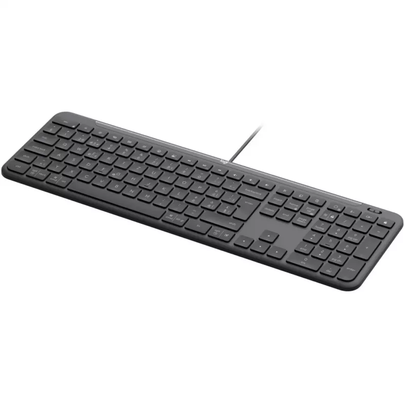 LOGITECH Signature Slim K620 johdollinen näppäimistö yrityksille - GRAPHITE - US INT'L - USB - N/A - INTNL-973 - USB-C