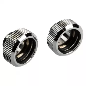 Adapteri G1/4 inch ulkokierre 16 mm hardtube BitsPower Touchaqua TA-FH16-GS, 2 kpl:n pakkaus, hopea