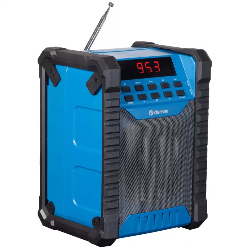 Denver WRB-60 FM-lähetin Bluetooth sininen, harmaa