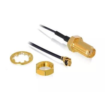 Koaksiaalikaapeli DeLOCK 88824 0,35 m MHF (I-PEX) RF SMA musta