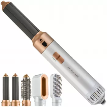 Kuumailmamuotoilija Profi-Care 331321 valkoinen-roosa — 4-in-1-monimuotoilija, 5 lisäosaa, 1000W, 3 lämpötilatasoa