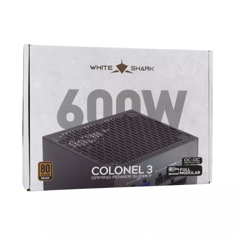 Virtalähde White Shark GPSU-B600S Colonel-3 600W