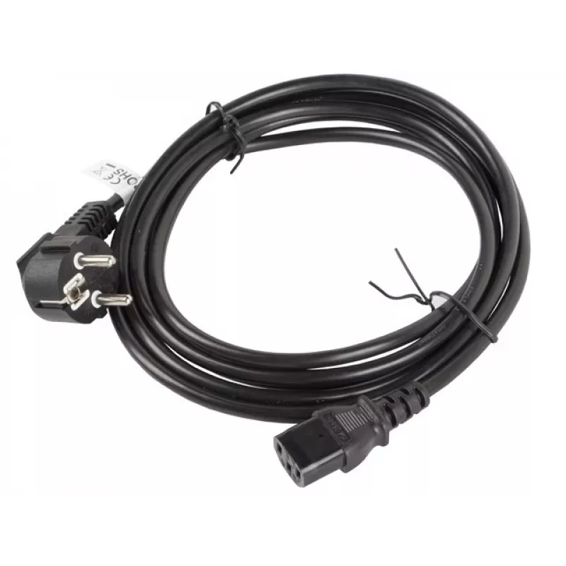 Lanberg CA-C13C-11CC-0030-BK virtakaapeli musta 3 m C13-liitin CEE7/7 (CA-C13C-11CC-0030-BK)