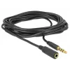 Audiokaapeli DeLOCK 84668 3 m 3,5 mm musta
