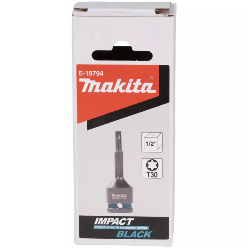 makita Impact Black 1/2 Torx hylsyavain koko: T30 pituus: 78,0 mm (E-19794)