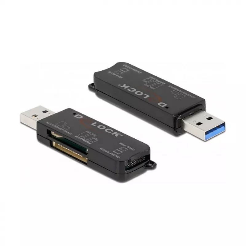 Kortinlukija DeLOCK SuperSpeed USB SD Micro SD MS