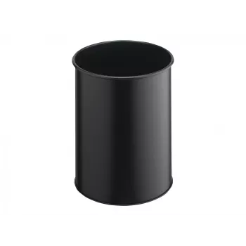 Roska-astia pyöreä polyesteri teräs musta tukeva 330101