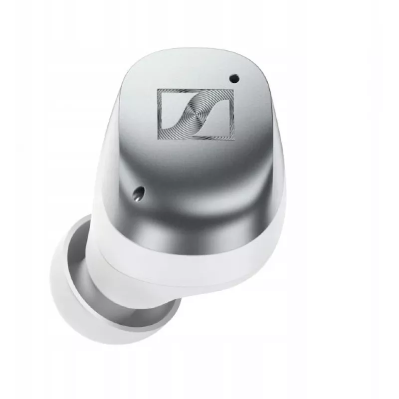 SENNHEISER Momentum MTW4 langattomat Bluetooth Noise-Cancelling urheilunappikuulokkeet - valkoinen & hopea