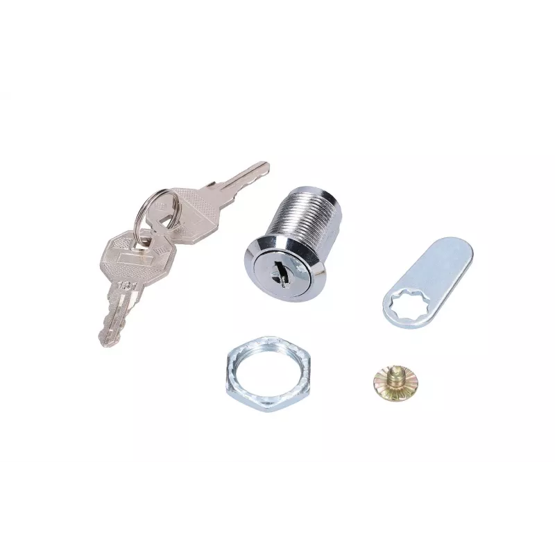 Ovilukko Extralink ROUND LOCK FOR CABINETS, pyöreä kaapin ovilukko, hopea