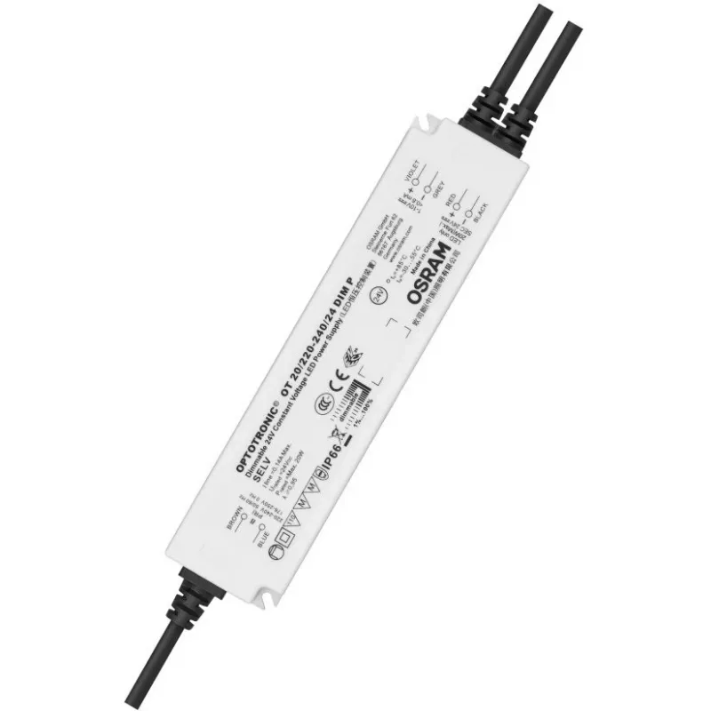 Osram virtalähde – 24 V, 20 W, IP67, himmennettävä
