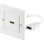 Wentronic Goobay HDMI™ seinärasia - 1 x HDMI™ A-pistorasia > 1 x HDMI™ A-pistorasia (51722)
