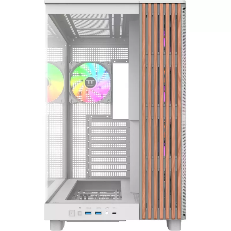 PC-kotelo Thermaltake View 380 XL WS ARGB Snow White — Midi-Tower, ATX-tuki, ikkunalla
