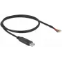 Delock - sarja-adapteri - USB2.0 - RS-232 - musta (90524)