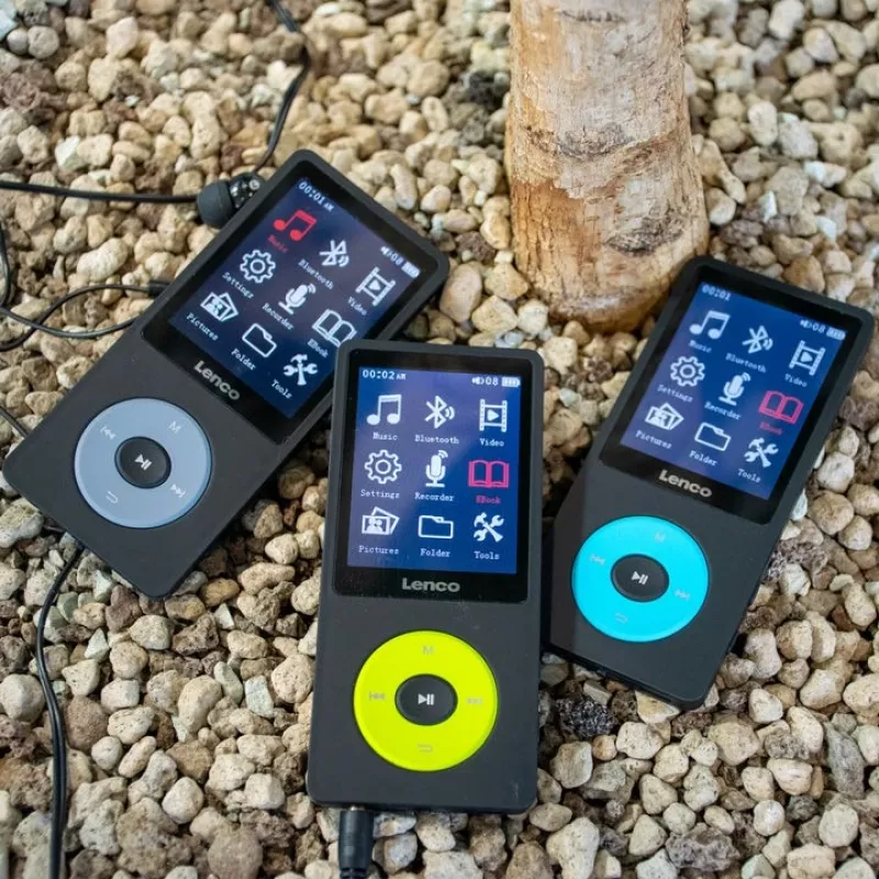 MP3-soitin Lenco Xemio-860BU 8 GB musta sininen LCD 18 h toisto