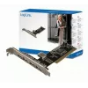 LogiLink PC0028 USB 2.0 PCI -kortti, 4 ulkoista + 1 sisäistä porttia