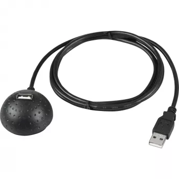 Wentronic USB-kaapeli - USB Type-A, 4-napainen (uros) - USB Type-A, 4-napainen (naaras) - 1,5 m - magneettiteline (68913)