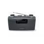 Kannettava radio Muse M-058 R — AM/FM, kiertosäätimellä äänenvoimakkuuden säätö, paristo- tai verkkovirta (230V, 50Hz), musta/harmaa