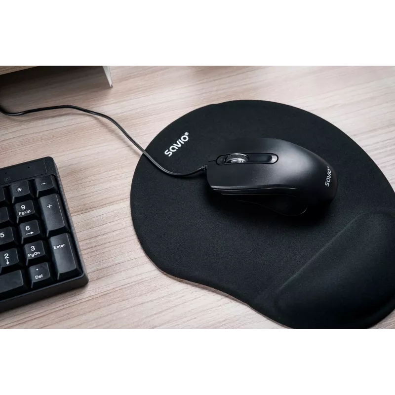 Savio KB-01 näppäimistö Home/Office USB QWERTY US Englanti musta
